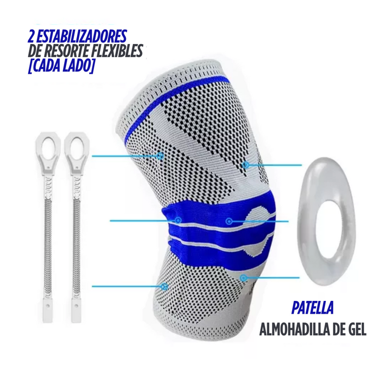 Rodilleras 1pcs tejido 3D con almohadilla L/XL