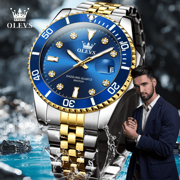 Reloj Olevs - Reloj de lujo suizo (Inspirado en Rolex)