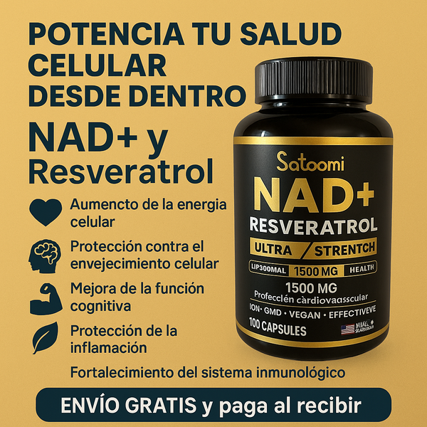 NAD+ y RESVERATROL - 100 CÁPSULAS