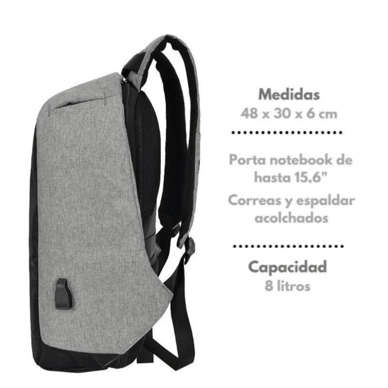 BOLSO MALETA ANTI - ROBO CON PUERTO USB - Mr Utilidades