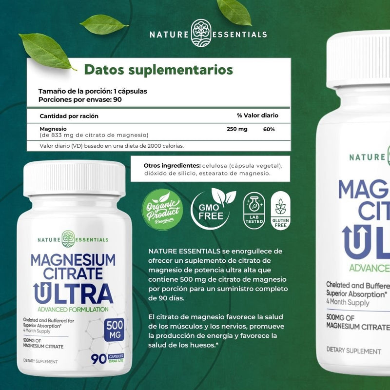 Citrato de Magnesio: Compre 1 Recibe 1 GRATIS - Mr Utilidades