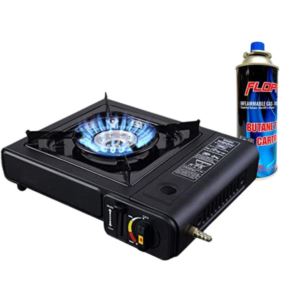 Estufa Calentador Portátil Camping + Tanque de Butano GRATIS - Mr Utilidades